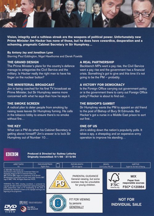 Yes, Prime Minister: Season 1: Disc 1